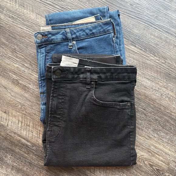 Everlane High Rise Curvy Skinny Jeans, black denim, size 33 crop - Picture 2 of 8